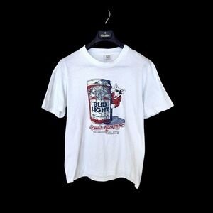 Vintage 80's Bud Light Spuds Mackenzie Graphic T Shirt Large Made In USA